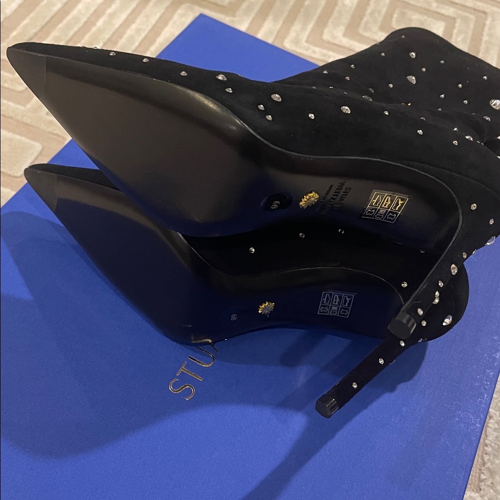 NEW! STUART WEITZMAN RHINESTONE BOOTIES - Picture 7 of 11